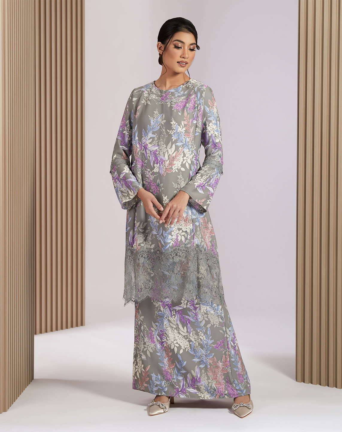 ELMA BAJU KURUNG IN DUSTY OLIVE
